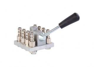 8-channel multicoupler Couplers for Push-on hose (movable)