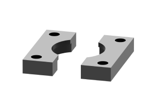 C - Kołnierz mocujący połówkowy