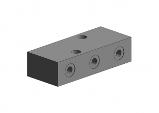 PLD 6 - Distribution block - 7 outlets G1/8"