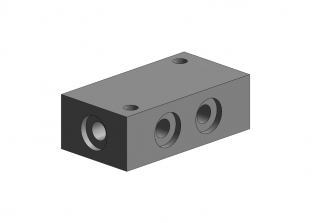 PLF 4 - Distribution block - 6 outlets G1/8"