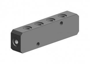 PLF 8 - Distribution block - 10 outlets G1/8"
