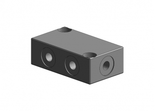 PLR M6 - Distribution block - 6 outlets M6